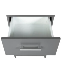 CASSETTIERA GRIGIA CON 4 CASSETTI, 41,2X40X91,5 CM
